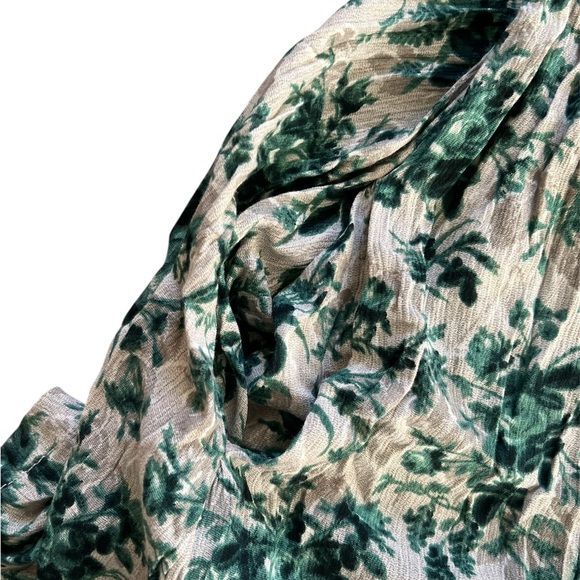 Ralph Lauren Denim and Supply Green Floral Babydoll Dress | Small - Picture 7 of 7